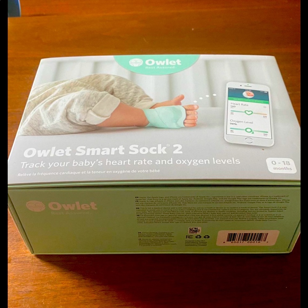 Owlet Smart Baby Monitor 
Monitors Heart Rate and Oxygen for Baby Safety